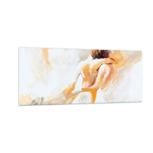 Tablou pe sticlă - În cerul proximității - 100x40 cm