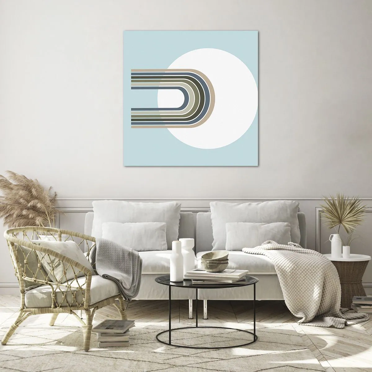 Tablou pe sticlă - Atracție irezistibilă - 70x70 cm