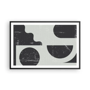 Poster în ramă neagră - Compoziție deasupra și dedesubt - 91x61 cm