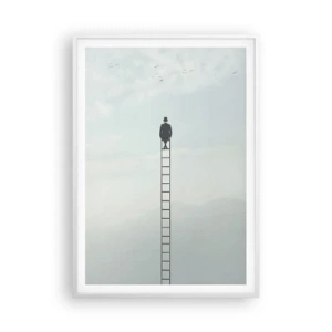Poster în ramă albă - Fii deasupra - 70x100 cm
