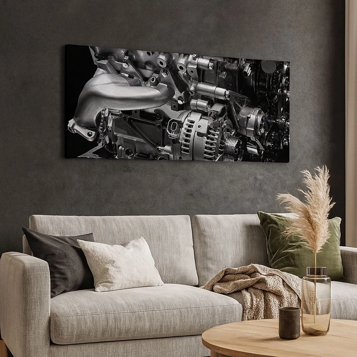 Tablou pe pânză - De oțel, frumos, puternic - 100x40 cm