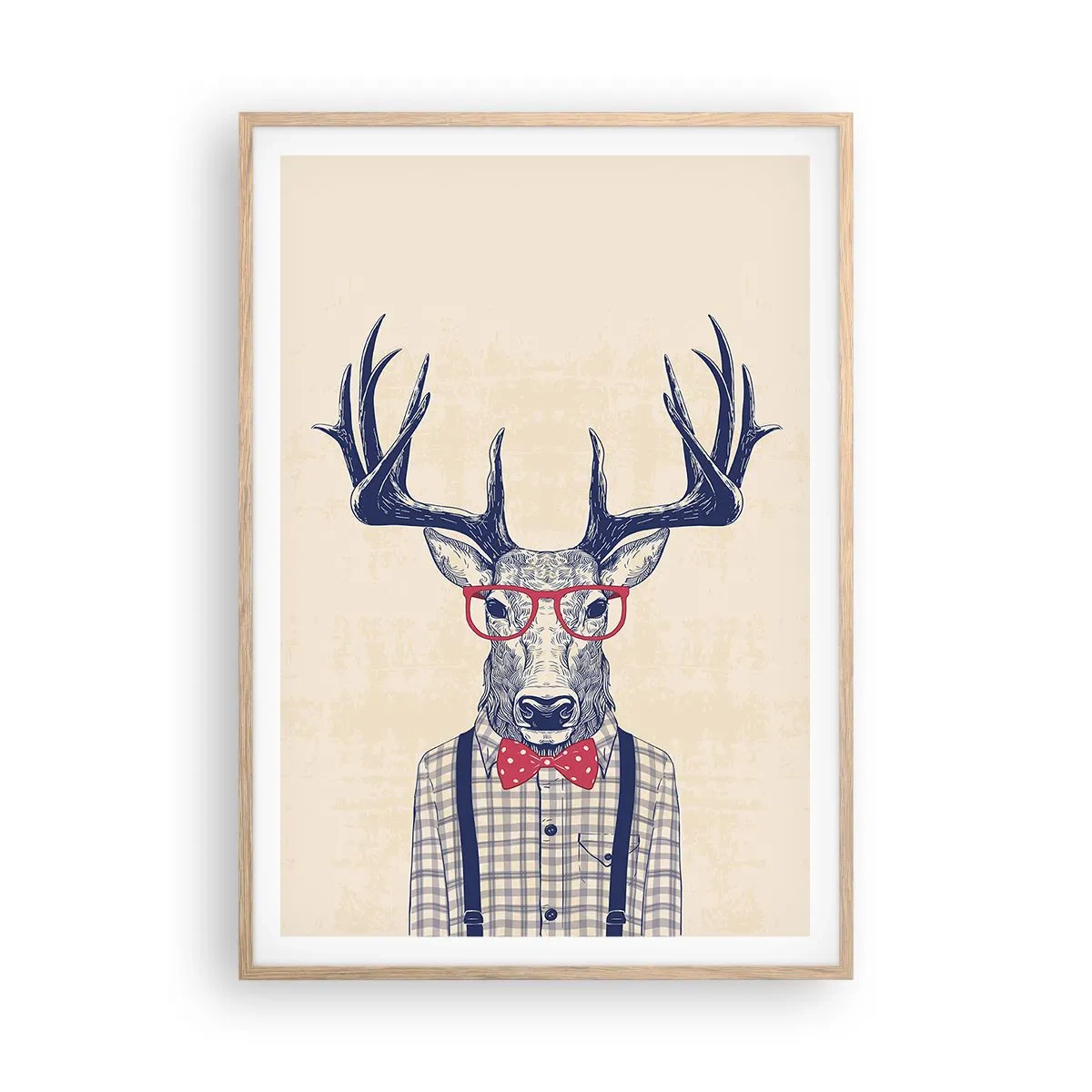 Poster în ramă de stejar deschis - O extravaganță jucăușă - 70x100 cm