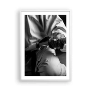 Poster în ramă albă - Sufletul unui războinic - 50x70 cm