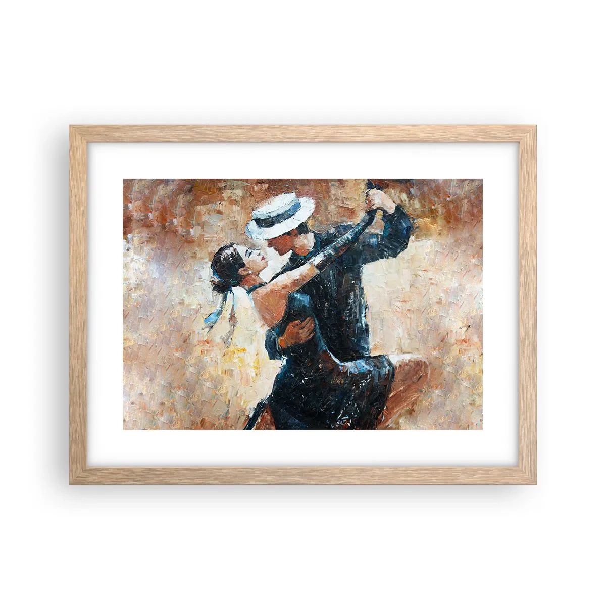 Poster în ramă de stejar deschis - A la Rudolf Valentino - 40x30 cm