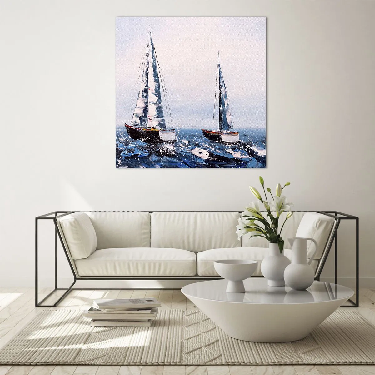 Tablou pe sticlă - Frăția vântului - 70x70 cm