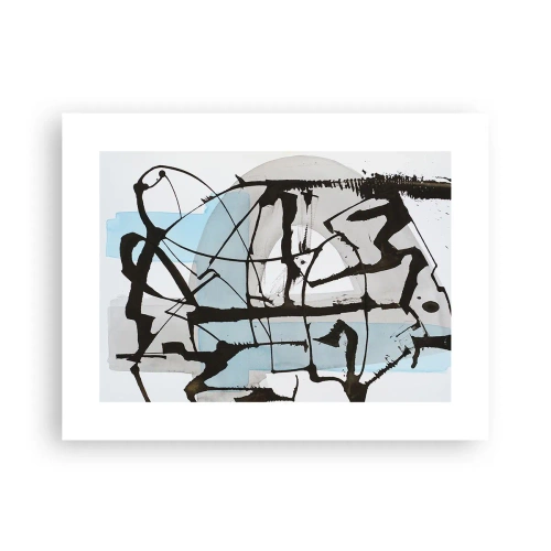 Poster - Cu toate acestea, albastru - 40x30 cm