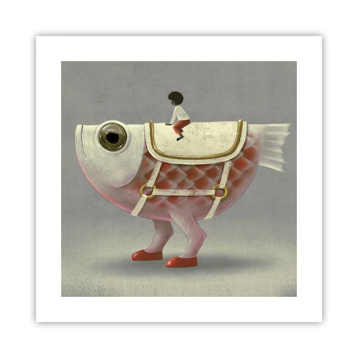 Poster - Călărețul Pescărel - 40x40 cm