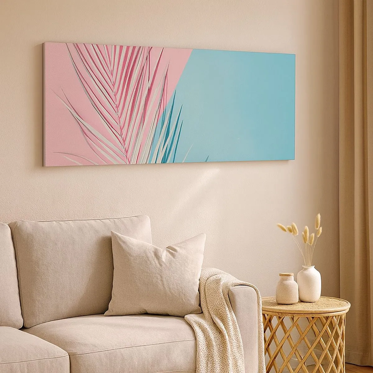 Tablou pe pânză - Impresie tropicală - 100x40 cm