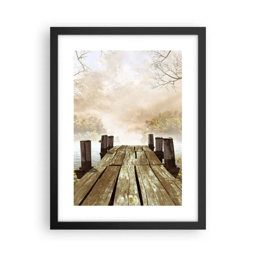 Poster în ramă neagră - Tristețea blândă a toamnei - 30x40 cm