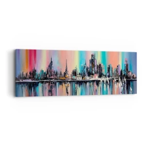 Tablou pe pânză - Strălucește cu lumina nopții - 90x30 cm