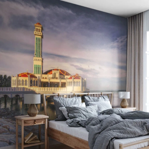 Fototapetă personalizată Autocolant Deluxe Sticker - Un templu al naturii - Arhitectură, Malaezia, Peisaj