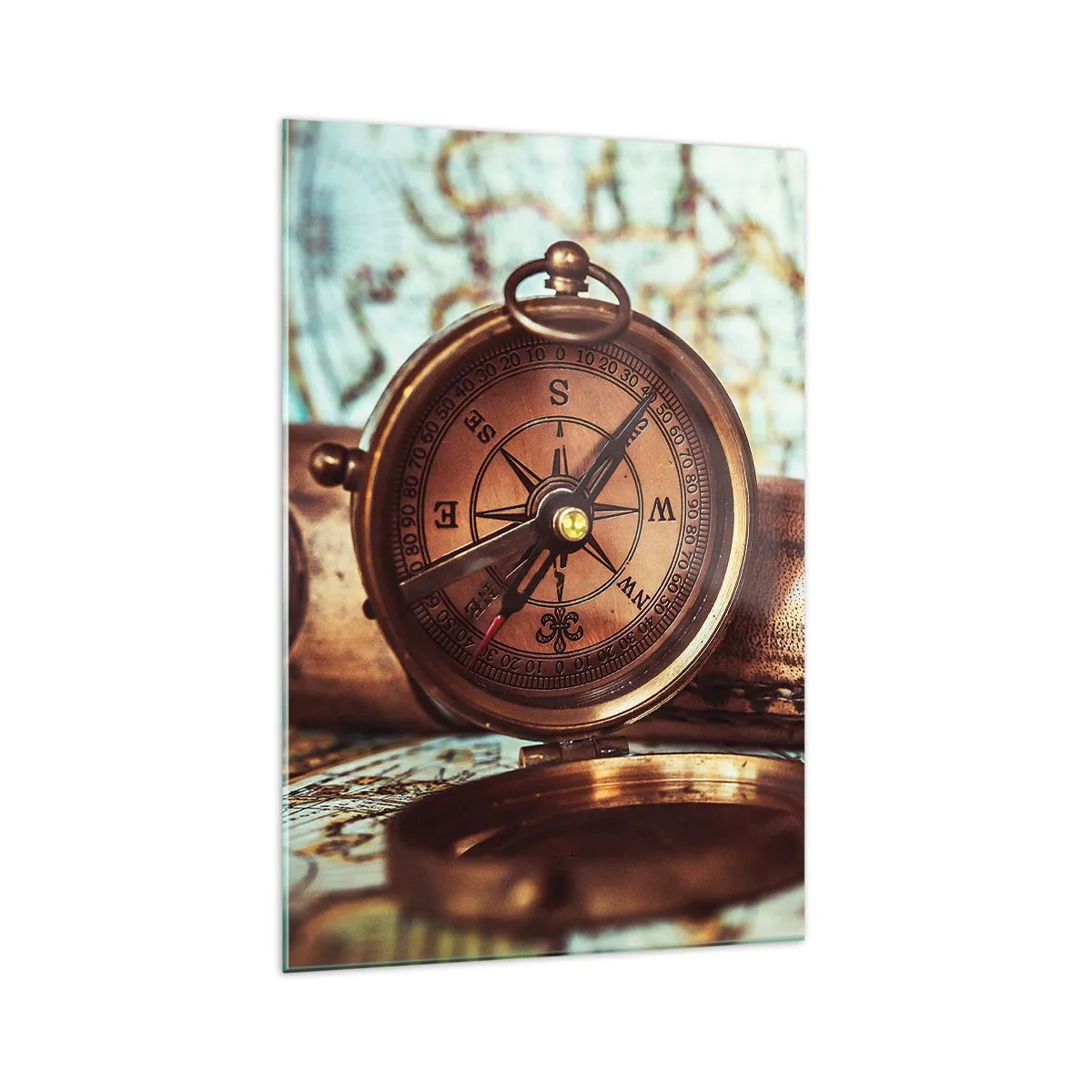 Tablou pe sticlă - Te așteaptă o aventură cu pirați în Caraibe - 70x100 cm