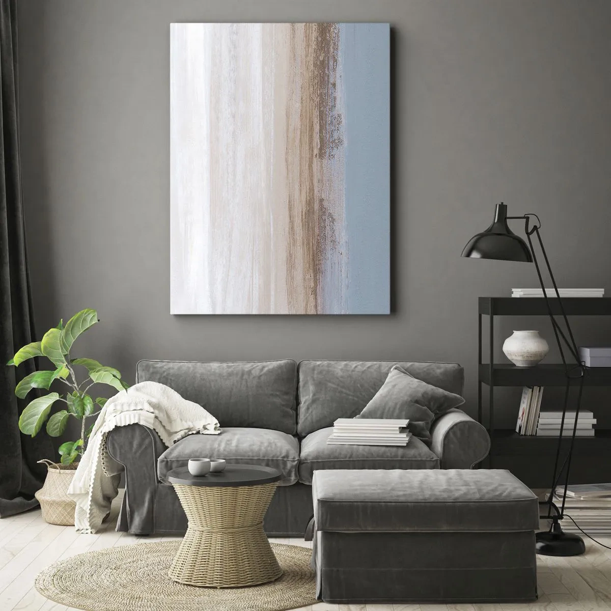 Tablou pe pânză - Un peisaj ambiguu - 45x80 cm