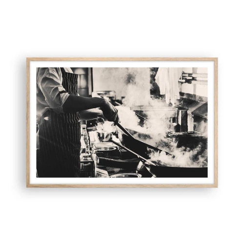 Poster în ramă de stejar deschis - Alchimia aromelor - 91x61 cm