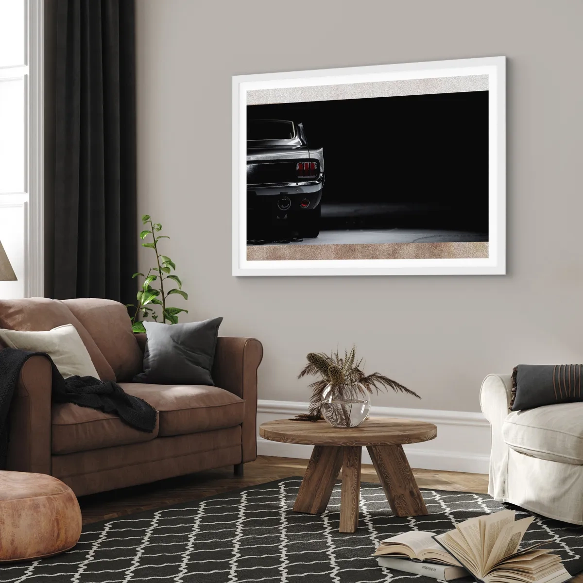 Poster în ramă albă - Farmecul clasicului - 70x50 cm