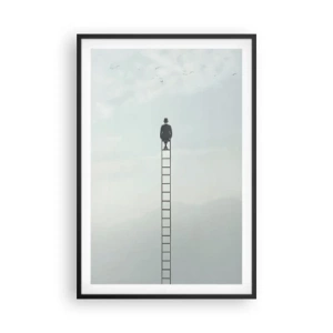 Poster în ramă neagră - Fii deasupra - 61x91 cm