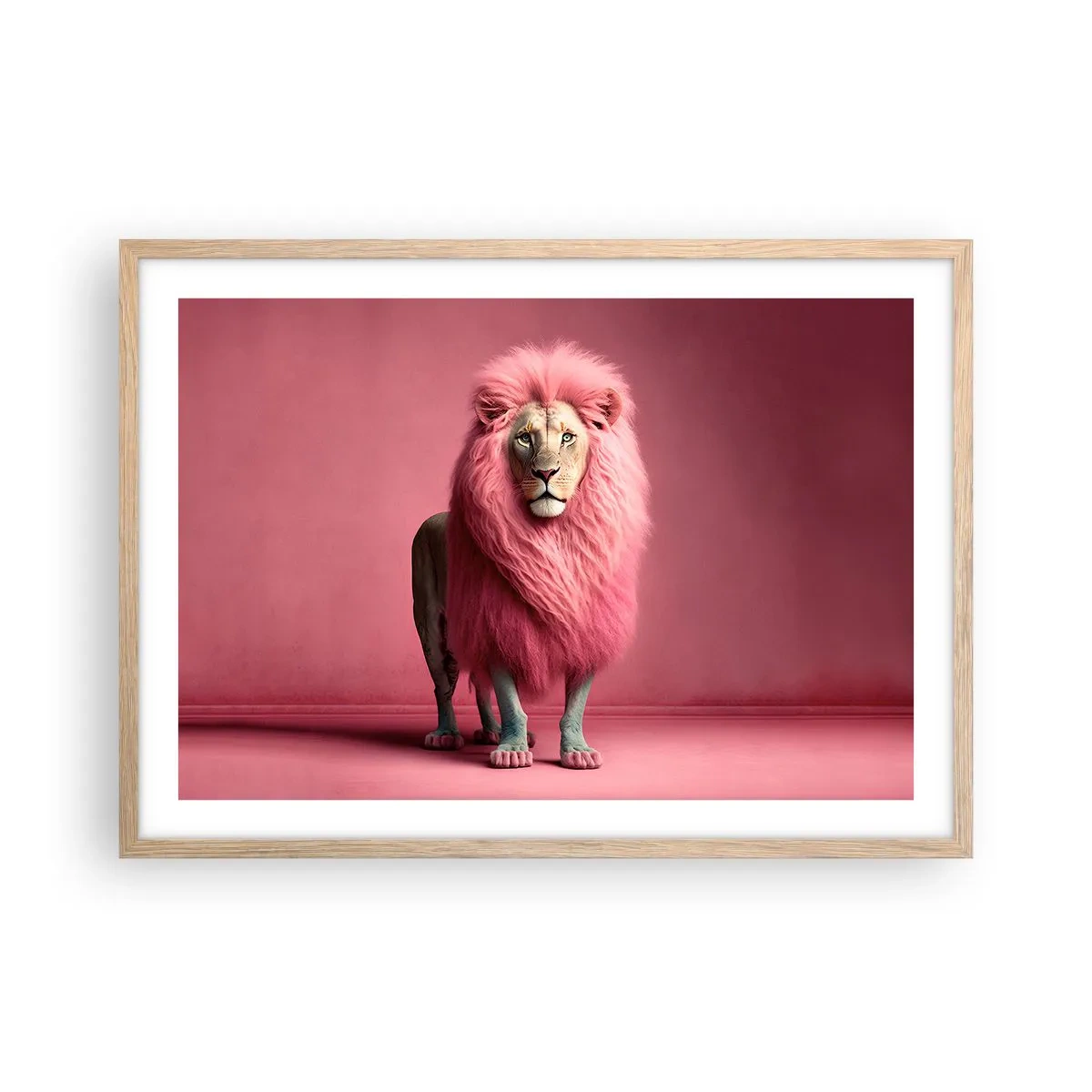 Poster în ramă de stejar deschis - Și nu-ți mai este frică - 70x50 cm