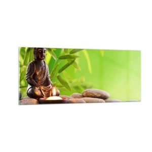 Tablou pe sticlă - Viața este frumoasă - 100x40 cm