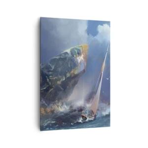 Tablou pe pânză - Cine îndrăznește, câștigă - 70x100 cm