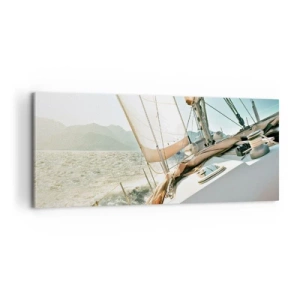 Tablou pe pânză - Pânzele umflate de vânt - 100x40 cm
