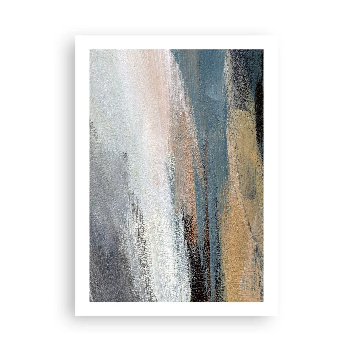 Poster - Abstracție: peisaj nordic - 50x70 cm