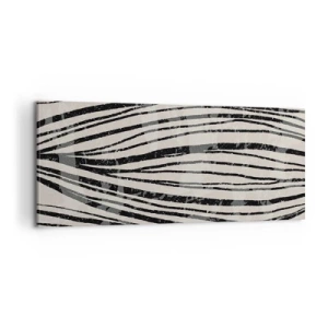 Tablou pe pânză - Deversare de linii - 100x40 cm