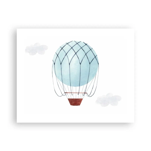 Poster - Complet în nori - 50x40 cm