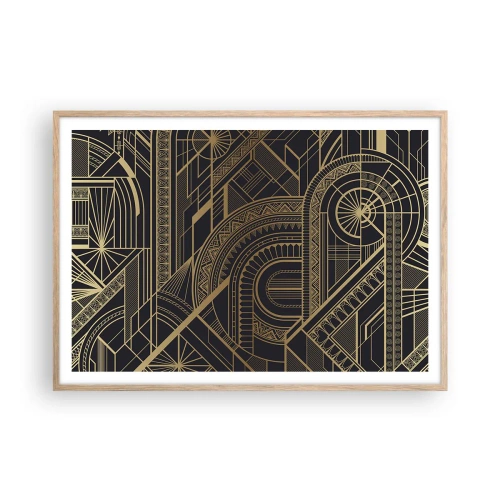 Poster în ramă de stejar deschis - Concepte, idei, planuri - 100x70 cm