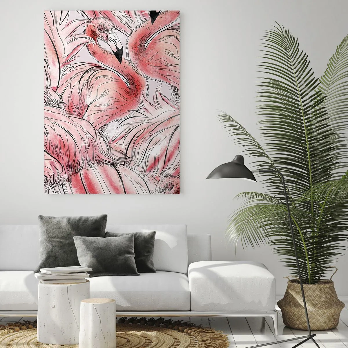 Tablou pe sticlă - Corpul de balet al păsărilor - 80x120 cm