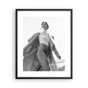 Poster în ramă neagră - Vii cu mine? - 40x50 cm