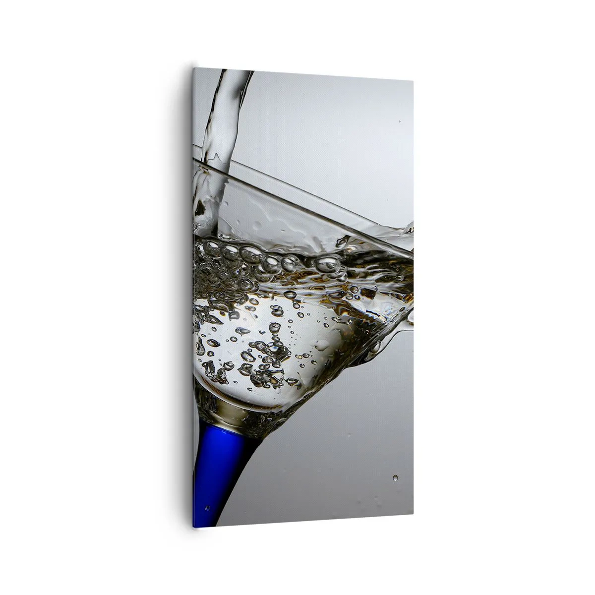 Tablou pe pânză - Apă pură în sticlă de cristal - 65x120 cm