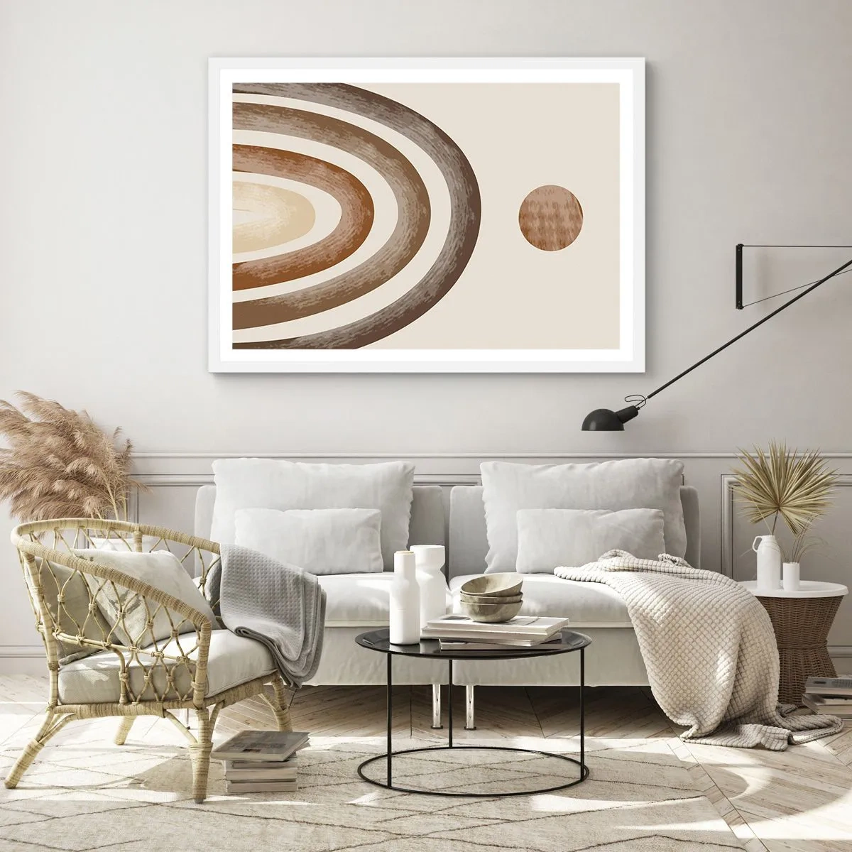 Poster în ramă albă - Într-o galaxie îndepărtată - 40x30 cm