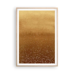 Poster în ramă de stejar deschis - Nașterea luminii - 70x100 cm