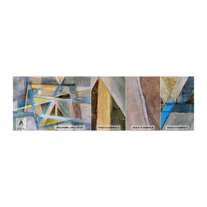 Mostră tapet Premium Sand - Drept sau de-a curmezișul? - Abstracția, Bucată, Model modern - 100x30 cm