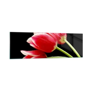 Tablou pe sticlă - Promisiunea unei iubiri pure - 160x50 cm