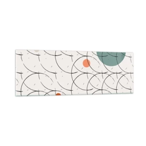 Tablou pe sticlă - În spiritul pop-art - 90x30 cm