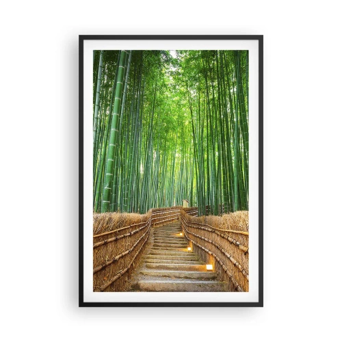 Poster în ramă neagră - Esența naturii asiatice - 61x91 cm