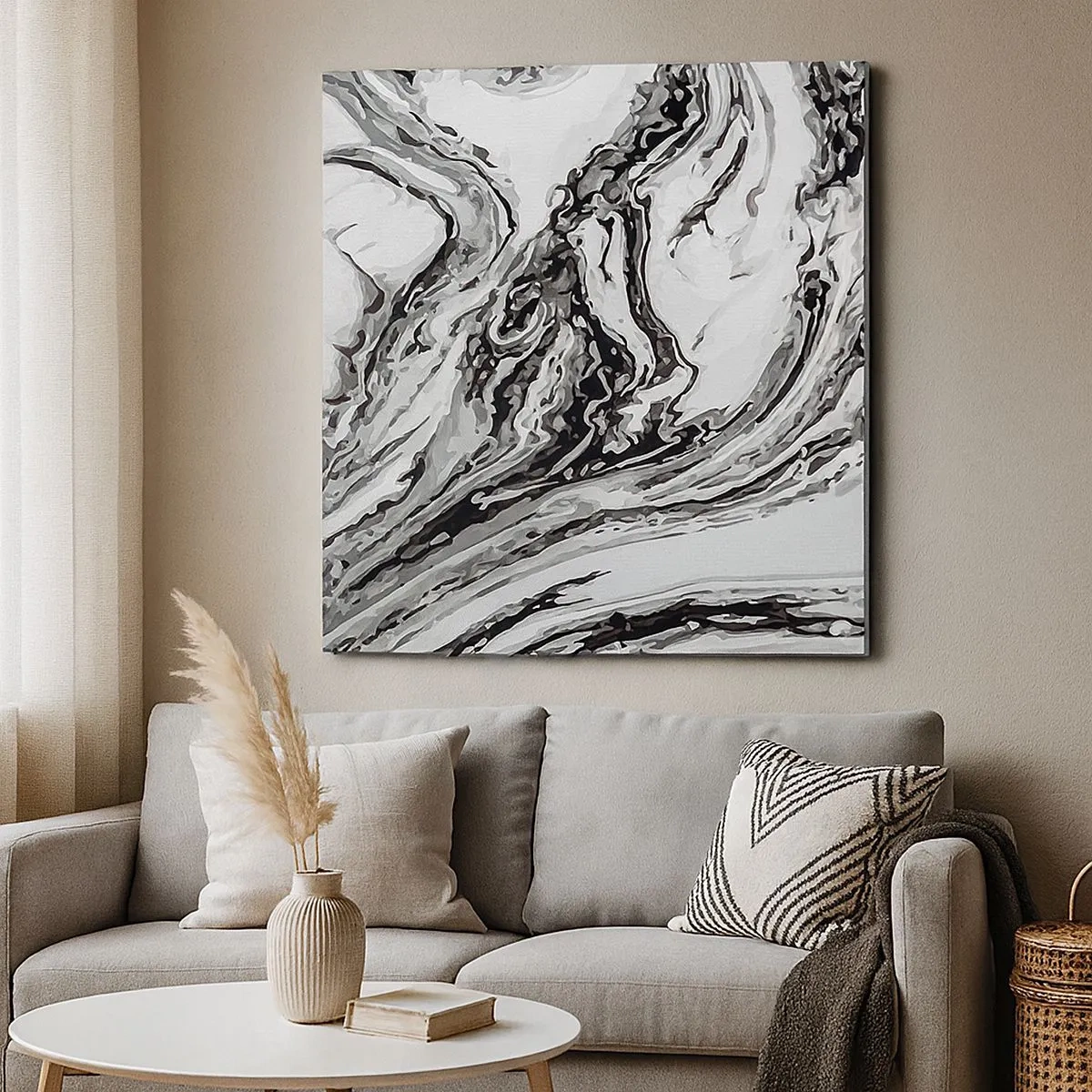 Tablou pe pânză - La început a fost haos - 30x30 cm