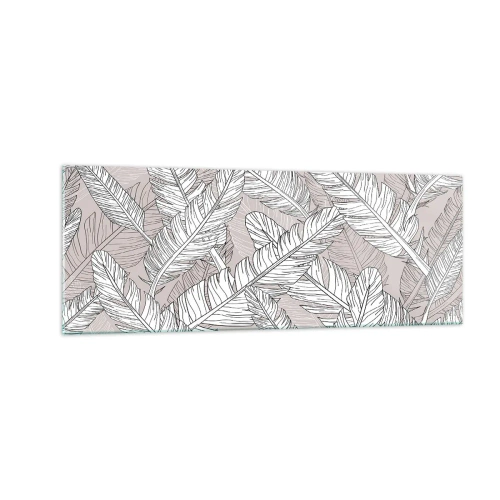 Tablou pe sticlă - Vijelie cu pene - 140x50 cm