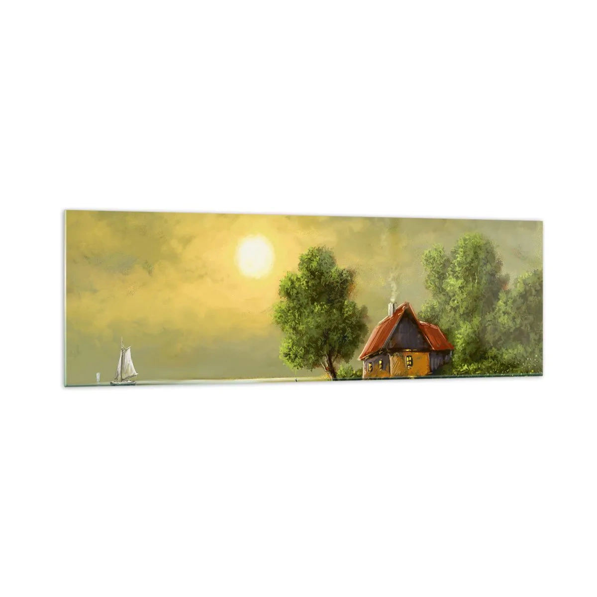 Tablou pe sticlă - Frumos, ca dintr-o imagine - 160x50 cm