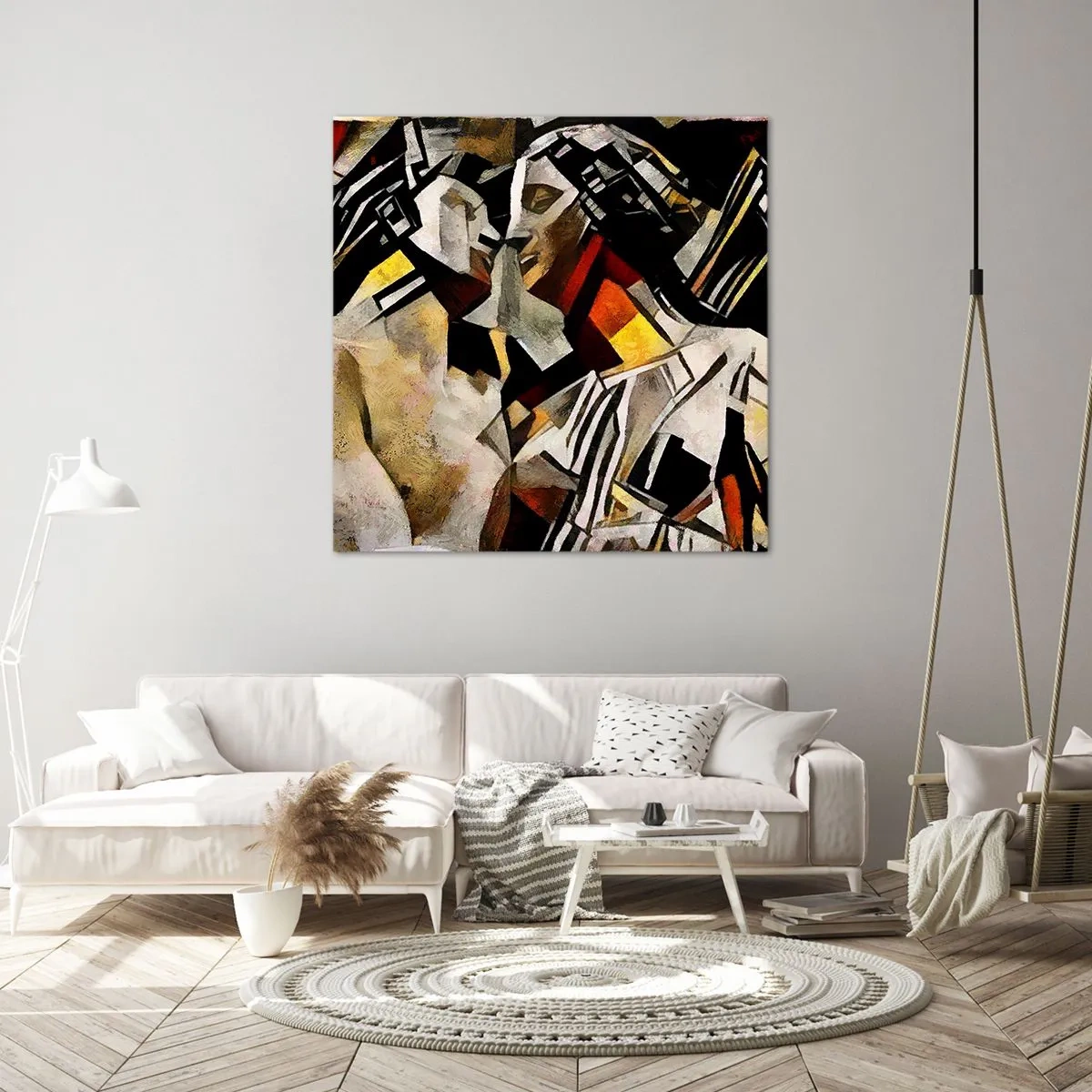 Tablou pe pânză - Sărut statuar - 70x70 cm