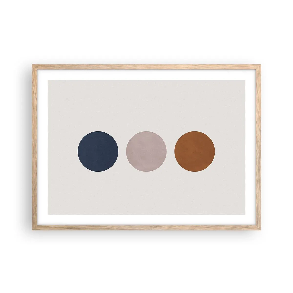 Poster în ramă de stejar deschis - Simbol de excelență - 70x50 cm