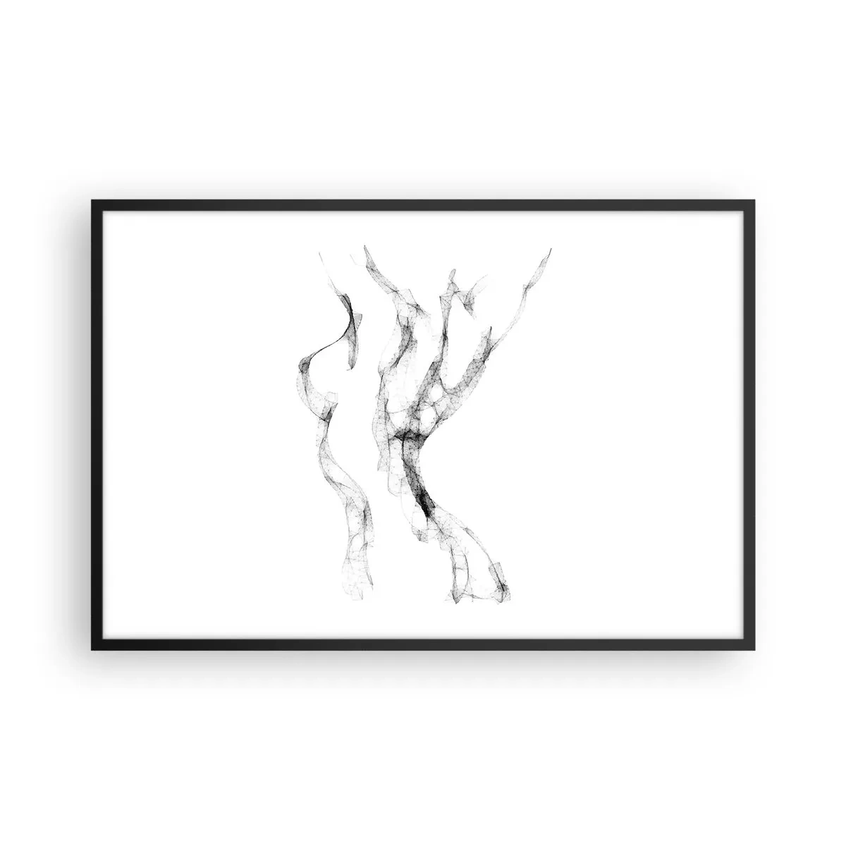 Poster în ramă neagră - Frumoasa și puternică - 91x61 cm