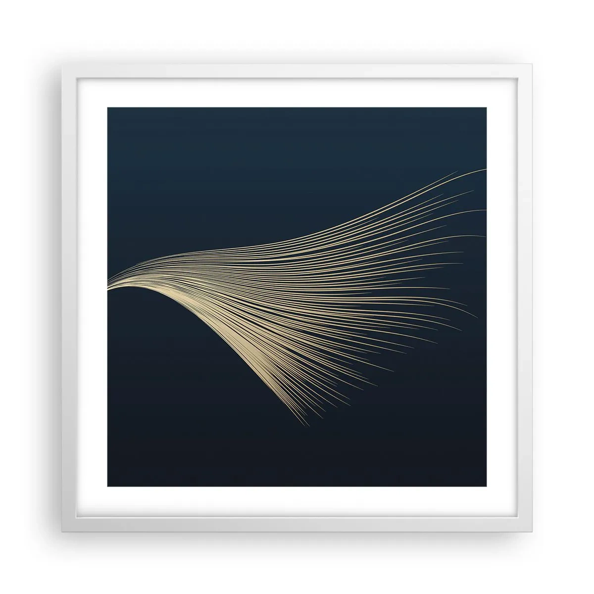 Poster în ramă albă - Ca părul unui înger - 50x50 cm