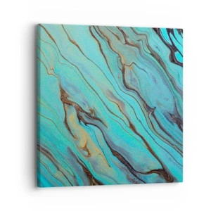 Tablou pe pânză - Mareea turcoaz - 30x30 cm