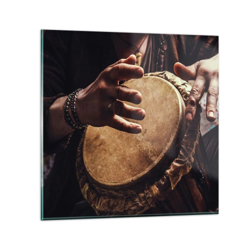 Tablou pe sticlă - În ritmul inimii - 70x70 cm