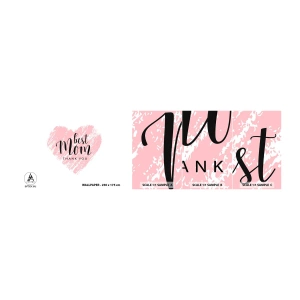 Mostră tapet autocolant Deluxe Sticker - Întotdeauna la momentul potrivit - inima, Dragoste, Ziua Mamei - 100x30 cm