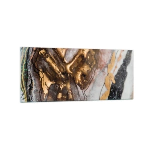 Tablou pe sticlă - Elementul pământ - 120x50 cm