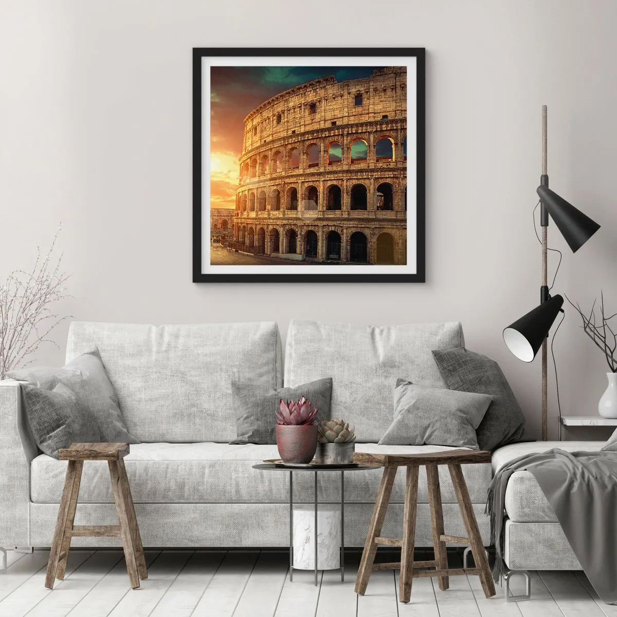 Poster în ramă neagră - Impresie colosală - 30x30 cm