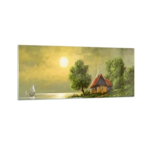 Tablou pe sticlă - Frumos, ca dintr-o imagine - 100x40 cm